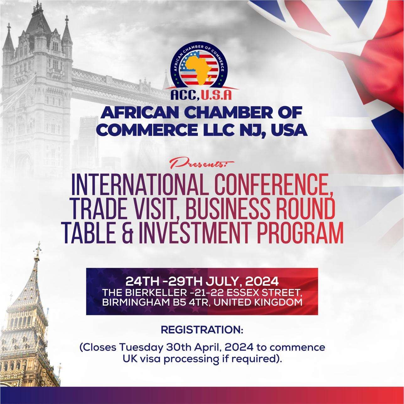 Interational Conference Trade Visit, Business Round Table & Investment Program